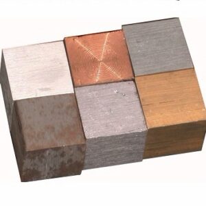 Cube Different Metal 18 mm set of 6